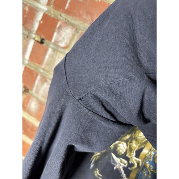 Vintage Y2k World Of Warcraft Alliance Shirt Blue Video Game Promo Adult Large - Picture 7 of 7